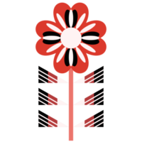 flor de arte popular escandinava png