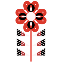 Scandinavian Folk Art Flower png