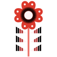 Scandinavian Folk Art Flower png