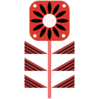 Scandinavian Folk Art Flower png