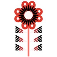flor de arte popular escandinava png