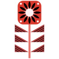 Scandinavian Folk Art Flower png