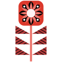 flor de arte popular escandinavo png
