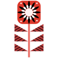 Scandinavian Folk Art Flower png