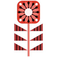 Scandinavian Folk Art Flower png