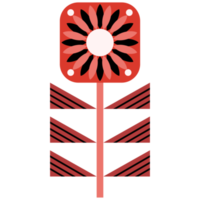 Scandinavian Folk Art Flower png