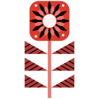 Scandinavian Folk Art Flower png