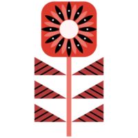 Scandinavian Folk Art Flower png