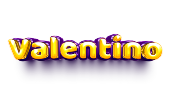 nombres de niños inglés helio globo brillante celebración pegatina 3d inflado valentino png