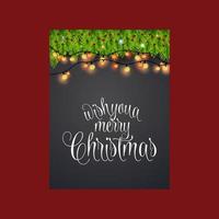 Merry Christmas Background. Abstract vector Template