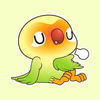cute little love bird vector illustration
