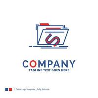 Company Name Logo Design For Backdoor. exploit. file. internet. software. Blue and red Brand Name Design with place for Tagline. Abstract Creative Logo template for Small and Large Business. vector