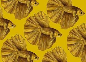 colorful fish pattern vector 3d