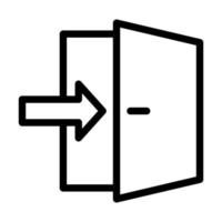 Exit Door Icon Design vector