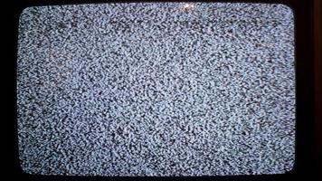 Rauschen alte analoge TV-Anzeige kein Signal video