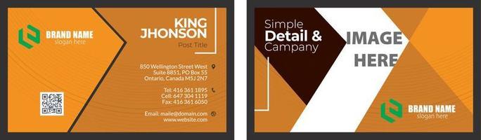 Business card vector template