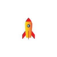 Rocket logo icon vector