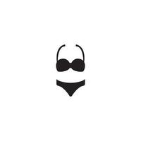 Women's underwear icon logo, vector design