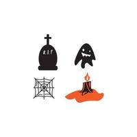 Hallowen icon logo, vector design