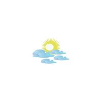 Weather icon logo, vector design