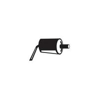 Exhaust muffler icon logo, vector design