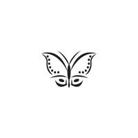 Butterfly icon logo, vector design