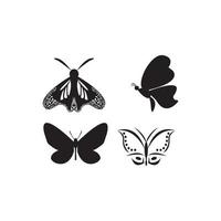 logotipo de icono de mariposa, diseño vectorial vector