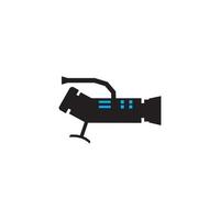 Film and camera  icon logo, vector design illustration