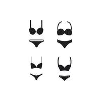 Women's underwear icon logo, vector design