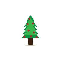 logotipo de icono de árbol de Navidad, diseño vectorial vector