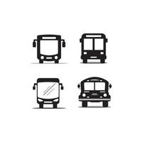 Bus icon logo, vector design