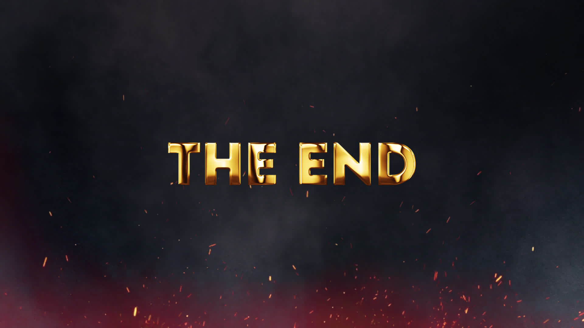 Golden Cinematic The End Title Animation 12961968 Stock Video at Vecteezy