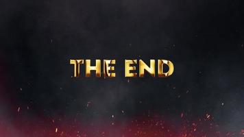 Golden Cinematic The End Title Animation video