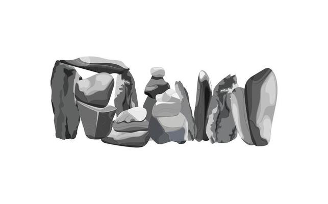 Collection of stones and plants of various shapes.Coastal pebbles,cobblestones,gravel,minerals and geological formations.Rock fragments,boulders and building material.