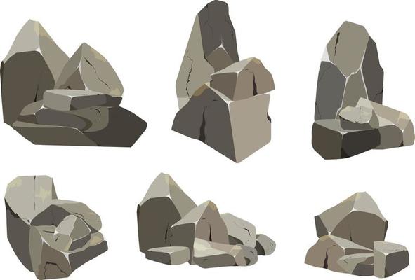 Collection of stones of various shapes and bushes.Coastal pebbles,cobblestones,gravel,minerals and geological formations.Rock fragments,boulders and building material.