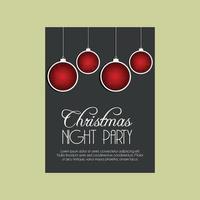 Christmas card design with elegant design and light background vector
