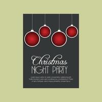 Christmas card design with elegant design and light background vector