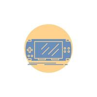 Console. device. game. gaming. psp Glyph Icon. vector