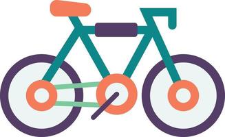 ilustración de bicicleta en estilo minimalista vector