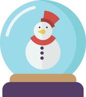 Snowman smiles illustration in minimal style vector