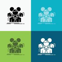 Team. teamwork. Business. Meeting. group Icon Over Various Background. glyph style design. designed for web and app. Eps 10 vector illustration