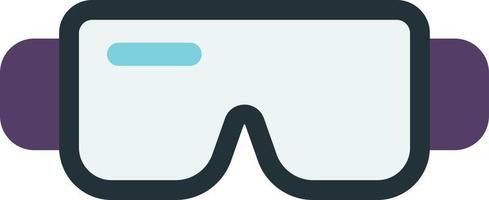 ilustración de gafas de natación en estilo minimalista vector