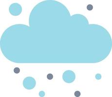 clouds and snow illustration in minimal style vector