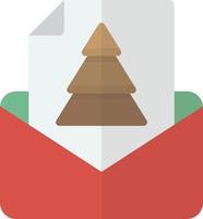 ilustración de oficina de correos de navidad en estilo minimalista vector