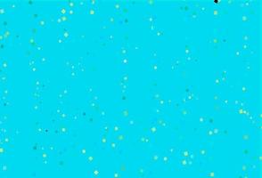 Light Blue, Yellow vector pattern in polygonal style with circles.