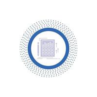 Accounting. audit. banking. calculation. calculator Glyph Icon. Vector isolated illustration