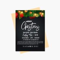 Christmas party cards and poster vector