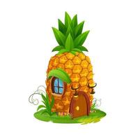 Pineapple fairytale house building or dwelling vector