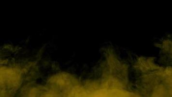 animação de efeito de fumaça laranja em fundo preto video