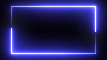 Neon Light Square Stock Video Download